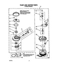 Whirlpool DU7600XS0 pump and motor diagram