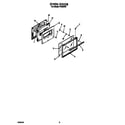 Roper F4558L0 oven door diagram
