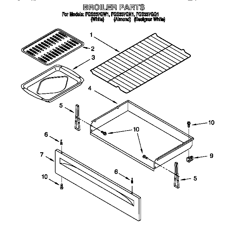 Roper FGS337GQ1 broiler diagram