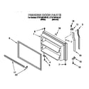 KitchenAid KTRP19KGWH01 freezer door diagram
