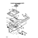 Whirlpool SF3040SRW6 cooktop and manifold diagram