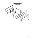 Whirlpool SF3100ERW6 backguard diagram