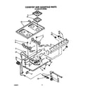 Whirlpool SF314PSRW6 cooktop and manifold diagram