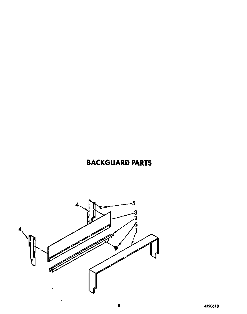 Whirlpool SF3020ERW6 backguard diagram