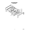 Whirlpool SF335EERW0 backguard diagram
