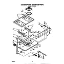 Whirlpool SF5100SRW4 cooktop and manifold diagram