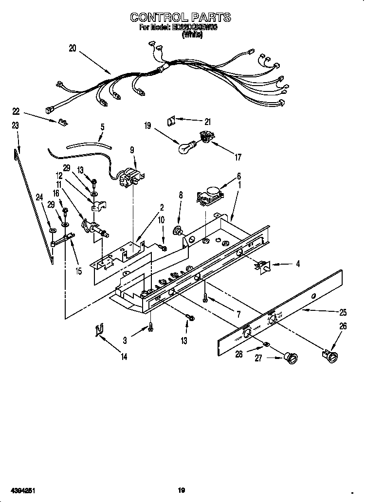 Whirlpool ED22DQXEW00 control diagram