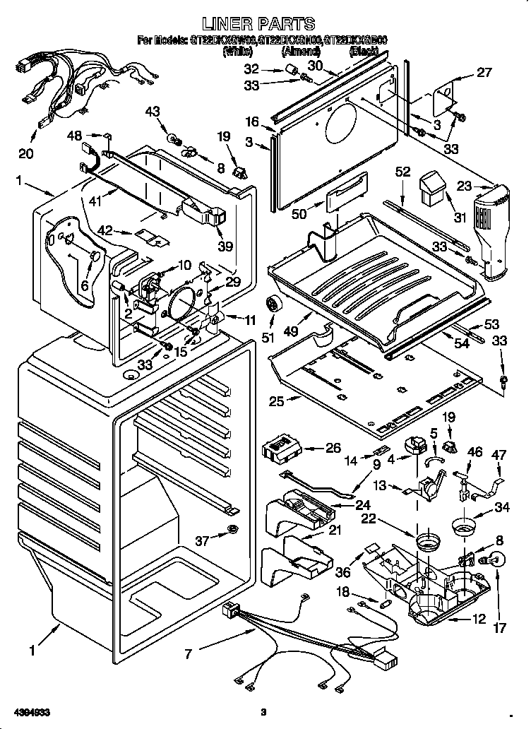 Whirlpool GT22DKXGB00 liner diagram