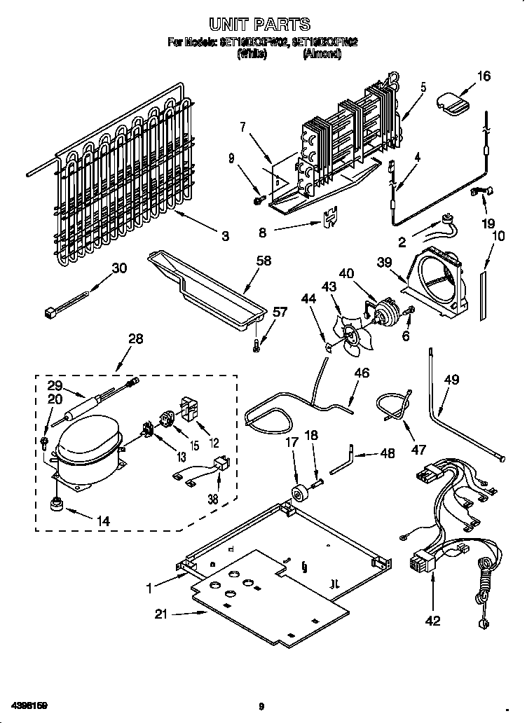 Whirlpool 8ET19DKXFW02 unit diagram