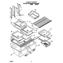 Whirlpool ET22RMXGW00 shelves diagram