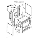 Whirlpool SF302BEWN1 external oven diagram