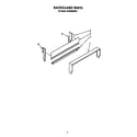 Whirlpool SF302BEWN1 backguard diagram