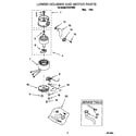 KitchenAid KCDC150G lower house and motor diagram