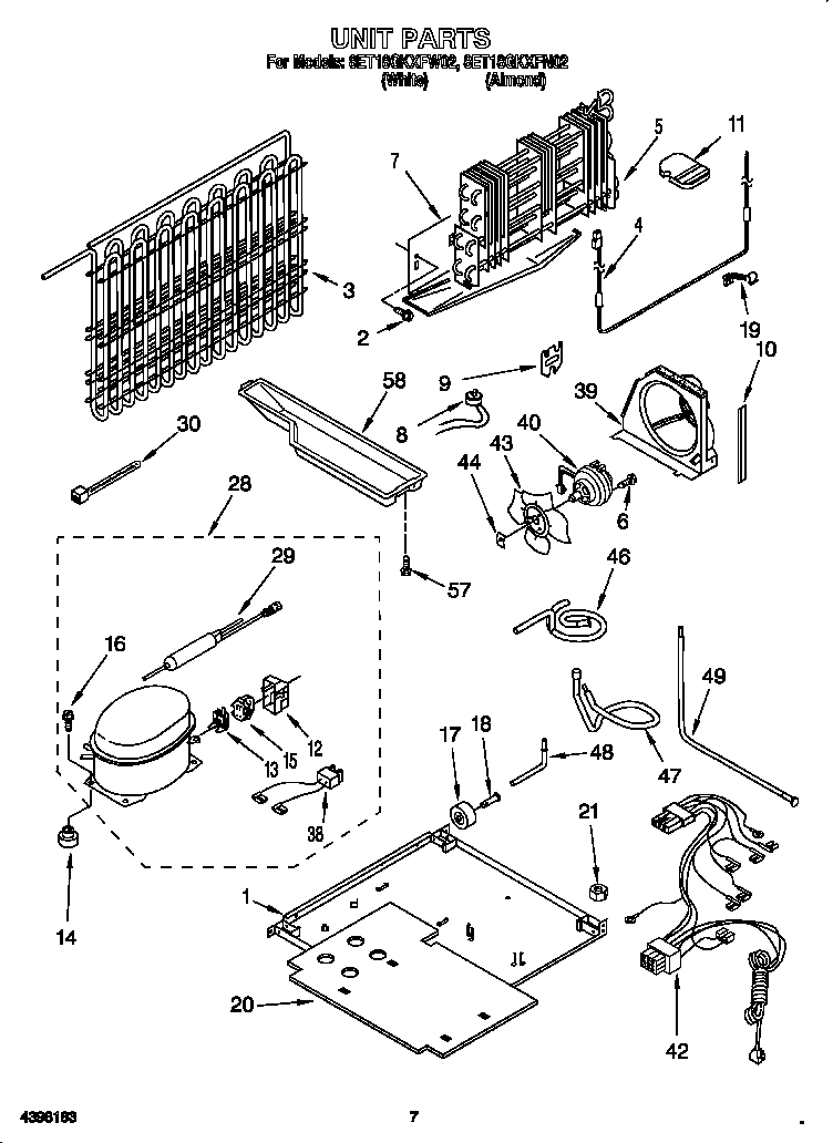 Whirlpool 8ET18GKXFW02 unit diagram