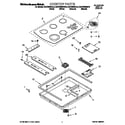 KitchenAid KECC568GWH0 cooktop diagram