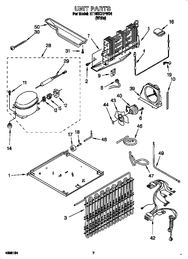 Whirlpool ET18SCRFW04 unit diagram