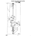 Whirlpool LSR4100HQ0 brake and drive tube diagram