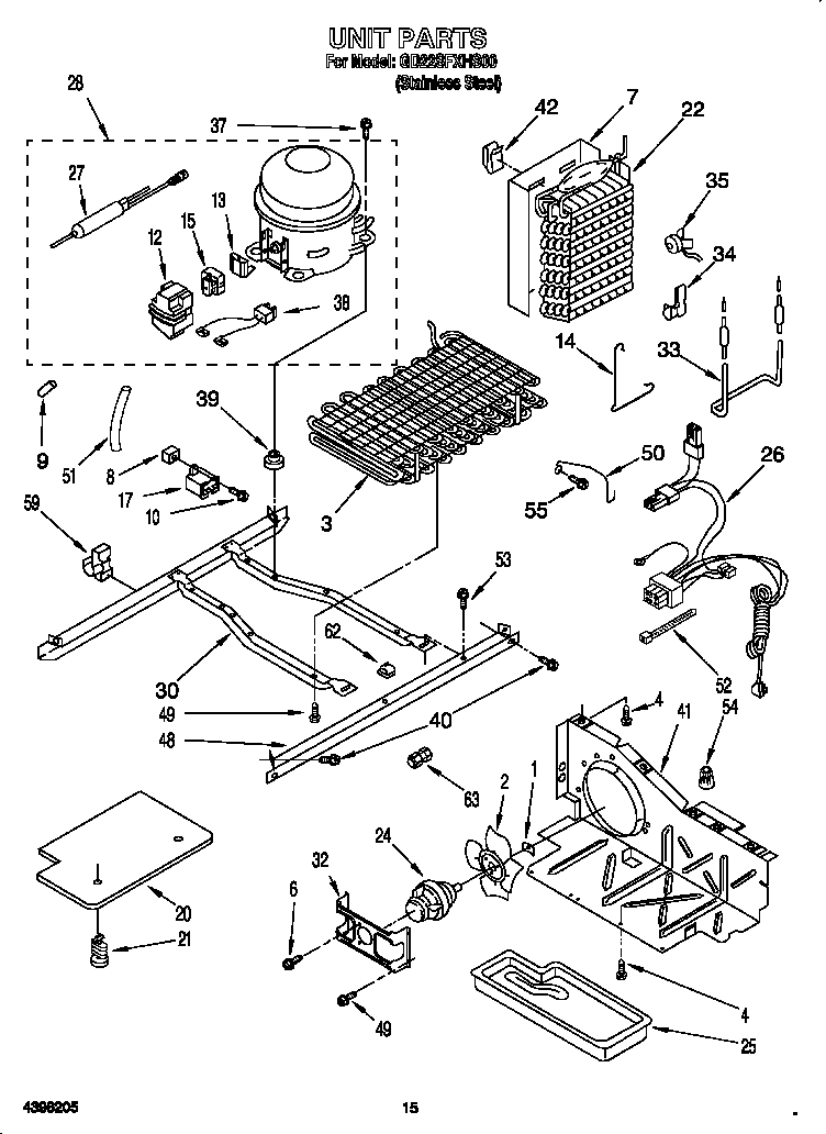 Whirlpool GD22SFXHS00 unit diagram
