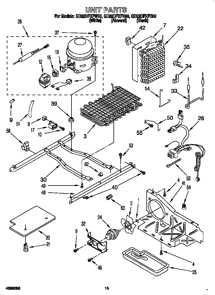 Whirlpool GD22DFXFN00 unit diagram