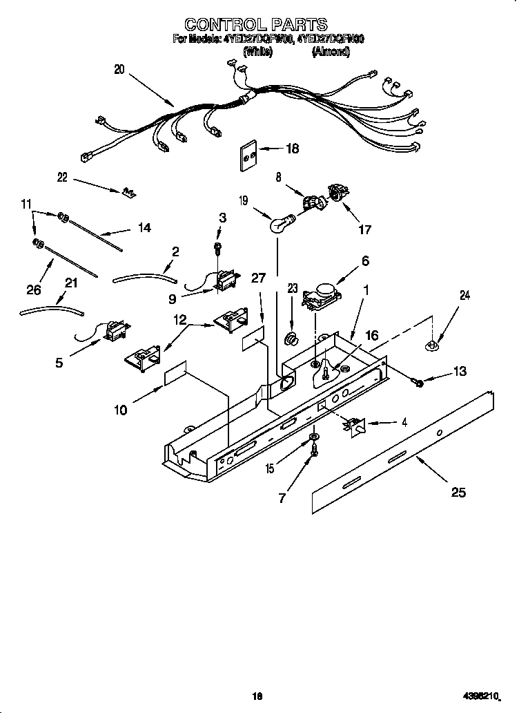 Whirlpool 4YED27DQFN00 control diagram