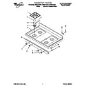 Whirlpool SF387LEGN1 cooktop diagram