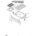 Whirlpool SF387LEGN1 drawer and broiler diagram