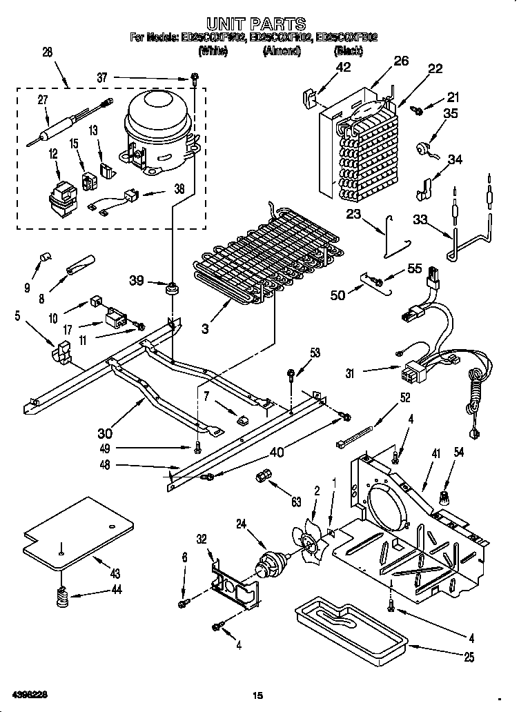 Whirlpool ED25CQXFB02 unit diagram