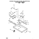 KitchenAid KGCT055GWH0 burner box, gas valves, switches diagram