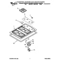 Whirlpool SCS3014GZ0 cooktop, burner, grate diagram