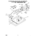 Whirlpool SCS3014GZ0 burner box, gas valves, switches diagram