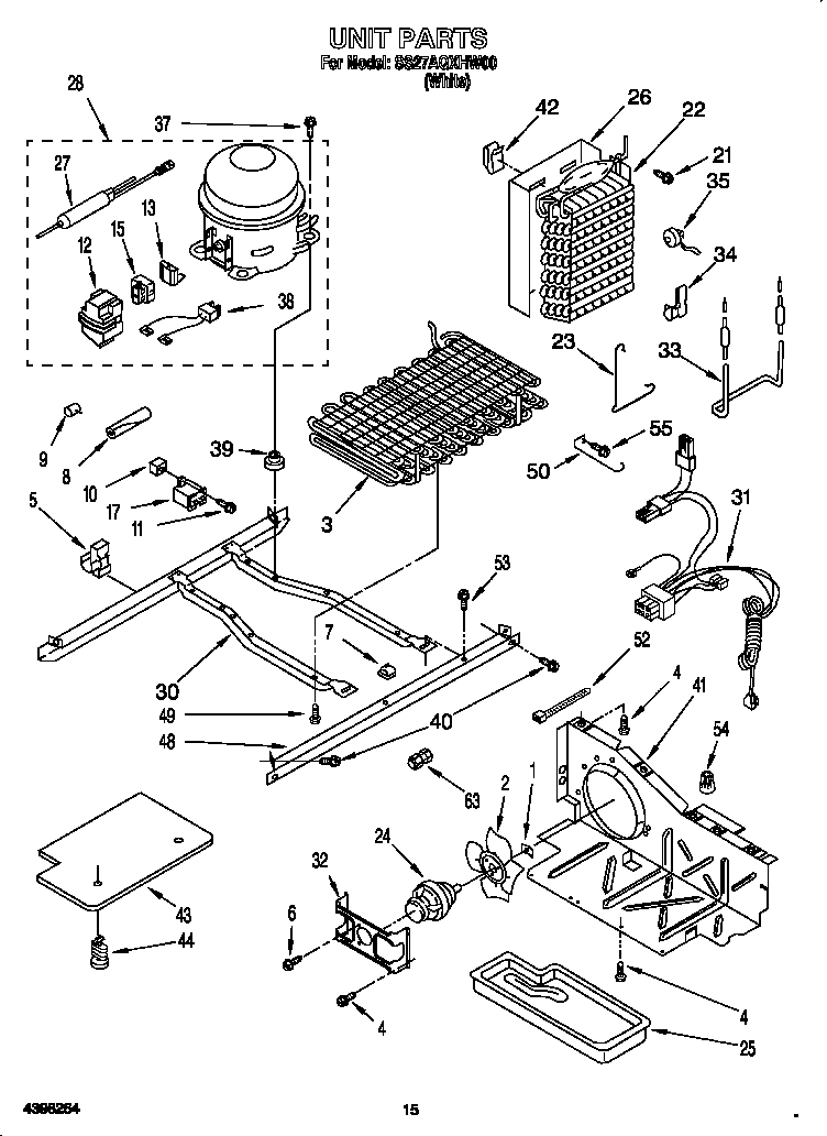 Whirlpool SS27AQXHW00 unit diagram