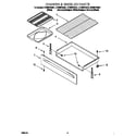 Whirlpool RF385PXGW1 drawer and broiler diagram