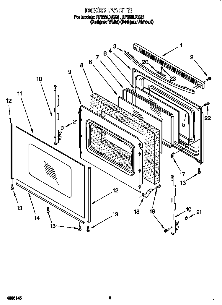 Whirlpool RF388LXGQ1 door diagram
