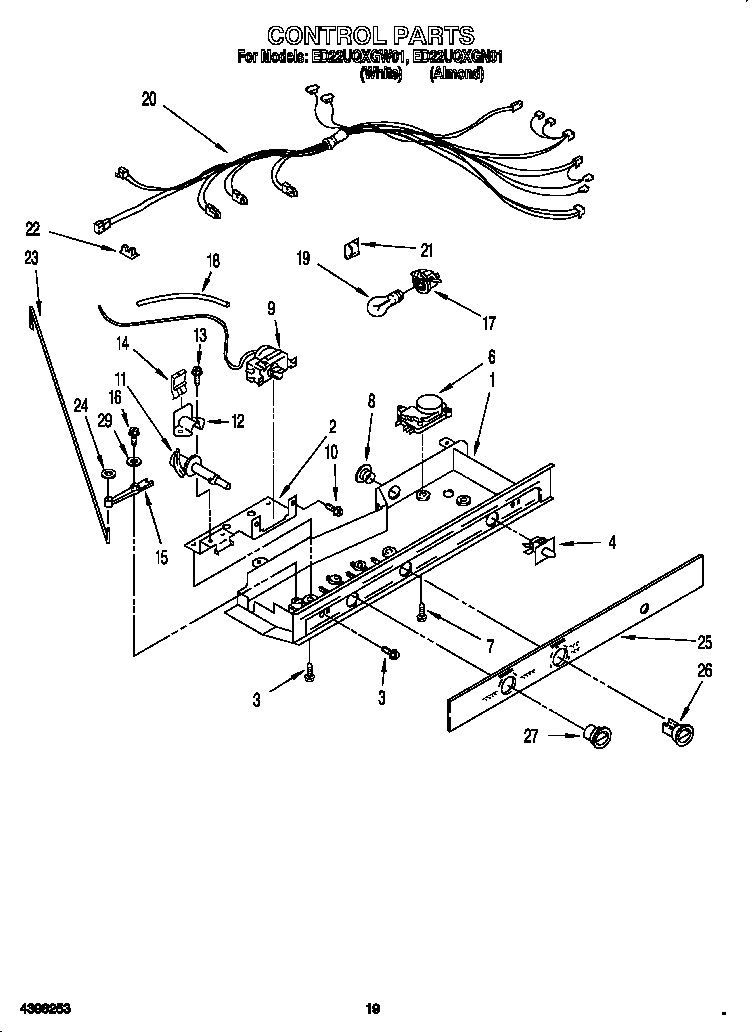 Whirlpool ED22UQXGW01 control diagram