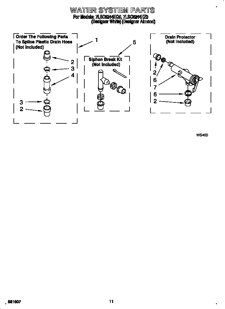 Whirlpool 7LSC8244HQ0 water system diagram