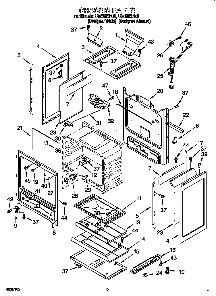 Crosley CGS365HQ0 chassis diagram