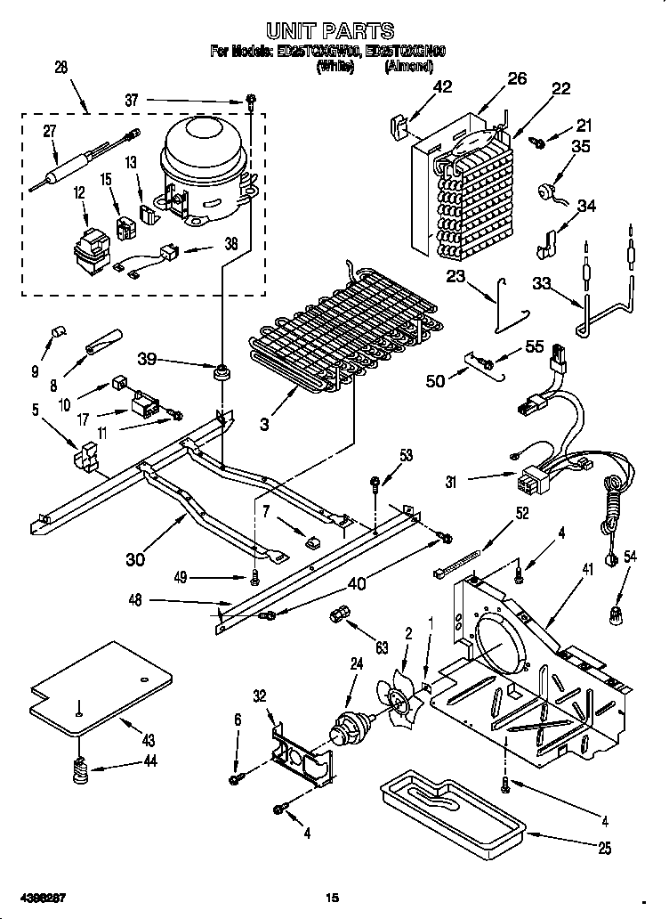 Whirlpool ED25TQXGN00 unit diagram