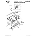 Whirlpool GY395LXGQ0 cooktop diagram