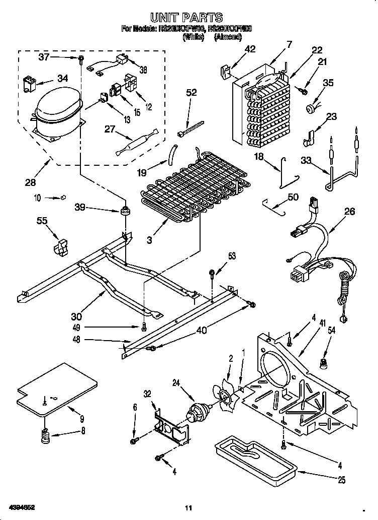 Roper RS20DKXFW00 unit diagram
