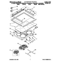 KitchenAid KESH307GBS1 cooktop diagram