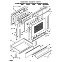KitchenAid KESH307GBS1 door and drawer diagram