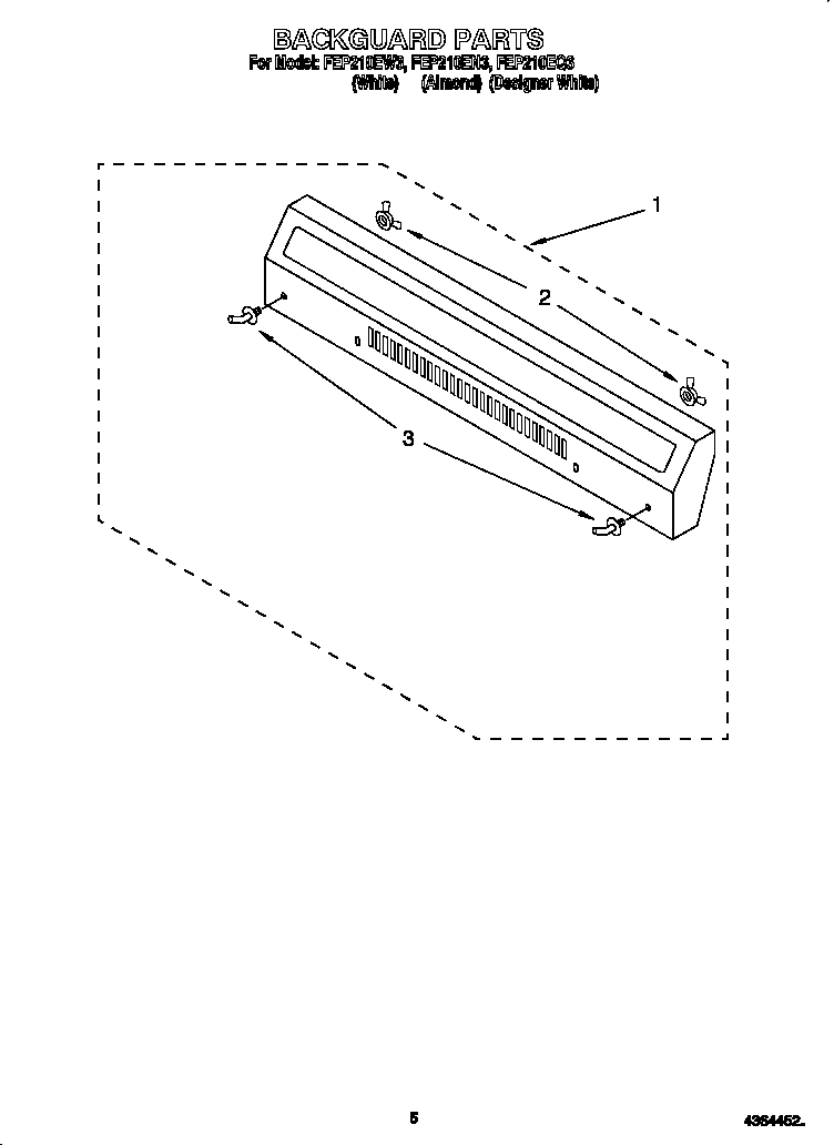 Roper FEP210EW3 backguard diagram