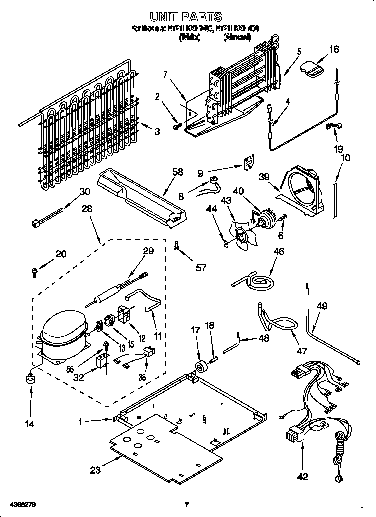 Whirlpool ET21LKXHN00 unit diagram