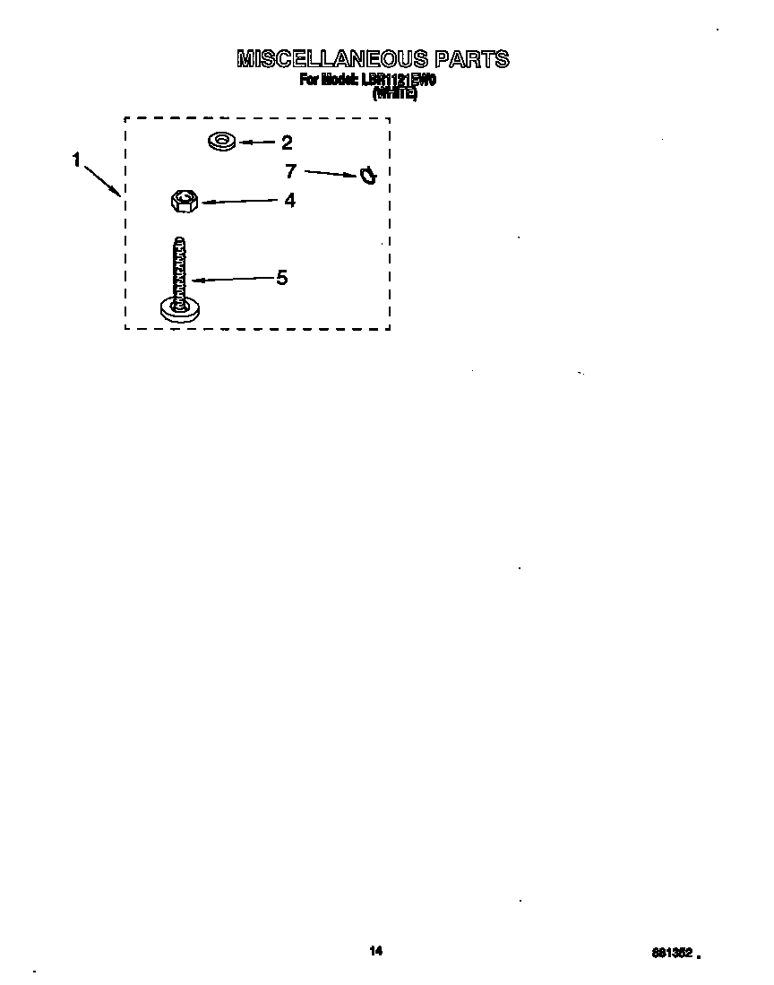 Whirlpool LBR1121EW0 miscellaneous diagram