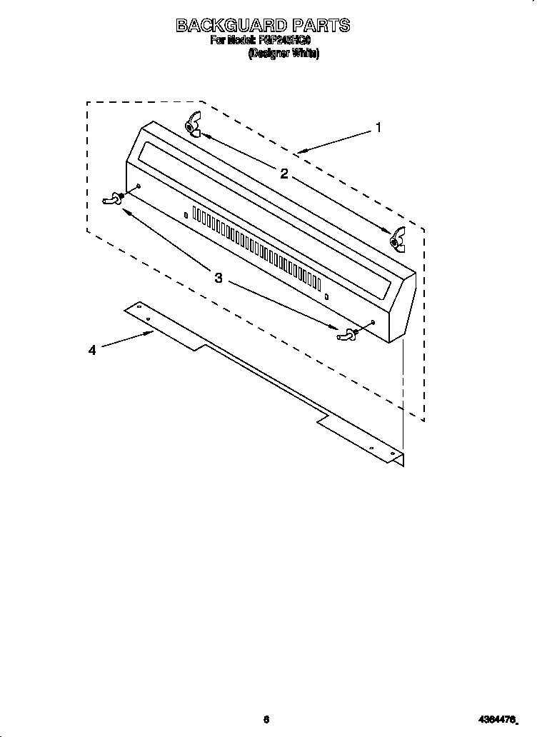 Roper FGP245HQ0 backguard diagram