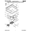 KitchenAid KESH307GBL0 cooktop diagram