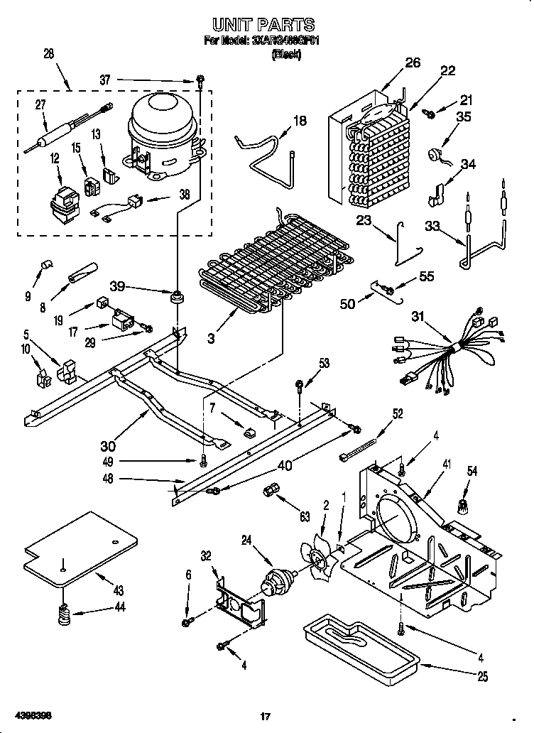 Whirlpool 3XARG488GF01 unit diagram