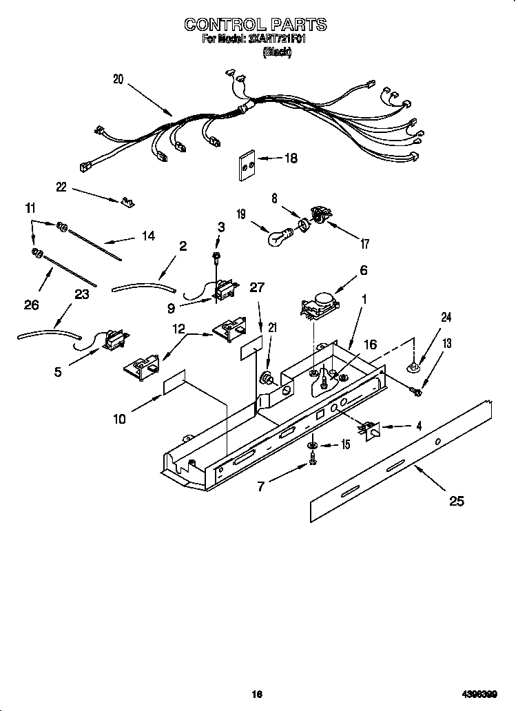 Whirlpool 3XART721F01 control diagram