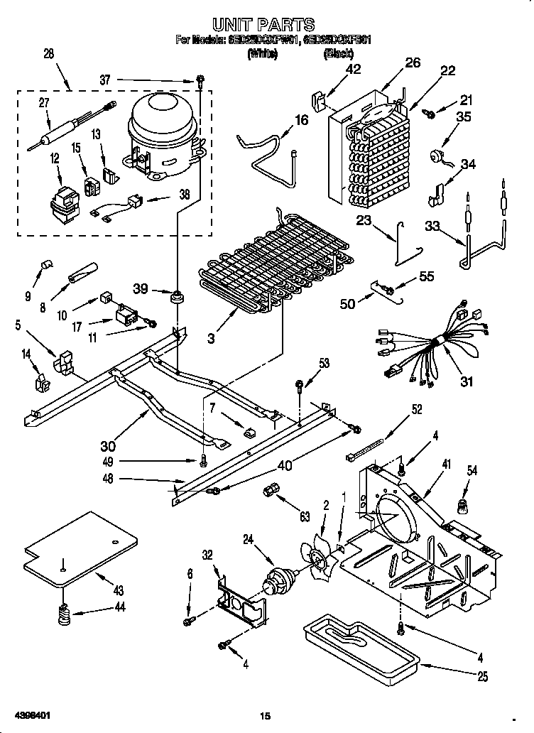 Whirlpool 6ED25DQXFB01 unit diagram