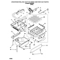 Whirlpool O54CAE1610 evaporator, ice cutter grid and water diagram